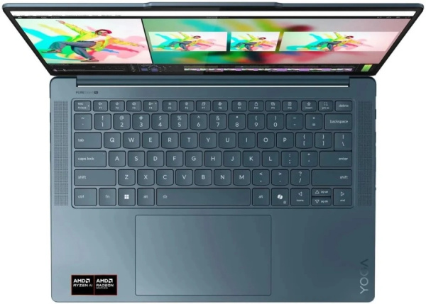 Ноутбук Lenovo Yoga Pro 7 14AKP10 (14.5", OLED, AMD Ryzen AI 7 350, 32Gb, 1Tb SSD, AMD Radeon 860M, без ОС) (Бирюзовый) — фото 5