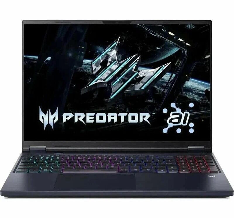 Ноутбук Acer Predator Helios Neo 16 PHN16-73-96LE (16", IPS, Intel Core Ultra 9 275HX, 32 ГБ, NVIDIA GeForce RTX 5070 Ti 12 ГБ, DOS)