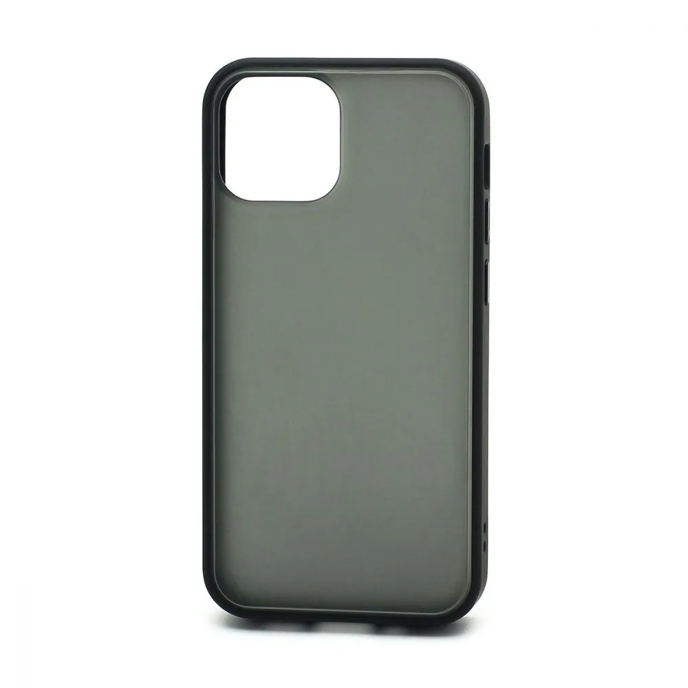 фото Чехол-накладка Case Magnetic Pro для Apple iPhone 13 пластиковый прозрачно-черный (зеленая рамка)