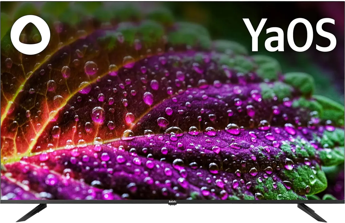 Телевизор BBK 55LED-9232/UTS2C (B), 55", QLED 4K UHD, 60 Гц, Smart TV