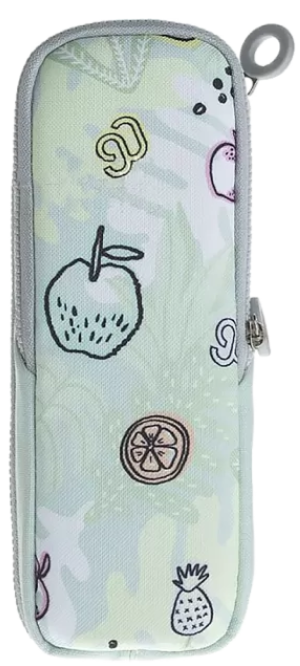 Пенал Xiaomi 90 Points NINETYGO Smart School Pencil Case на молнии (зеленые фрукты)