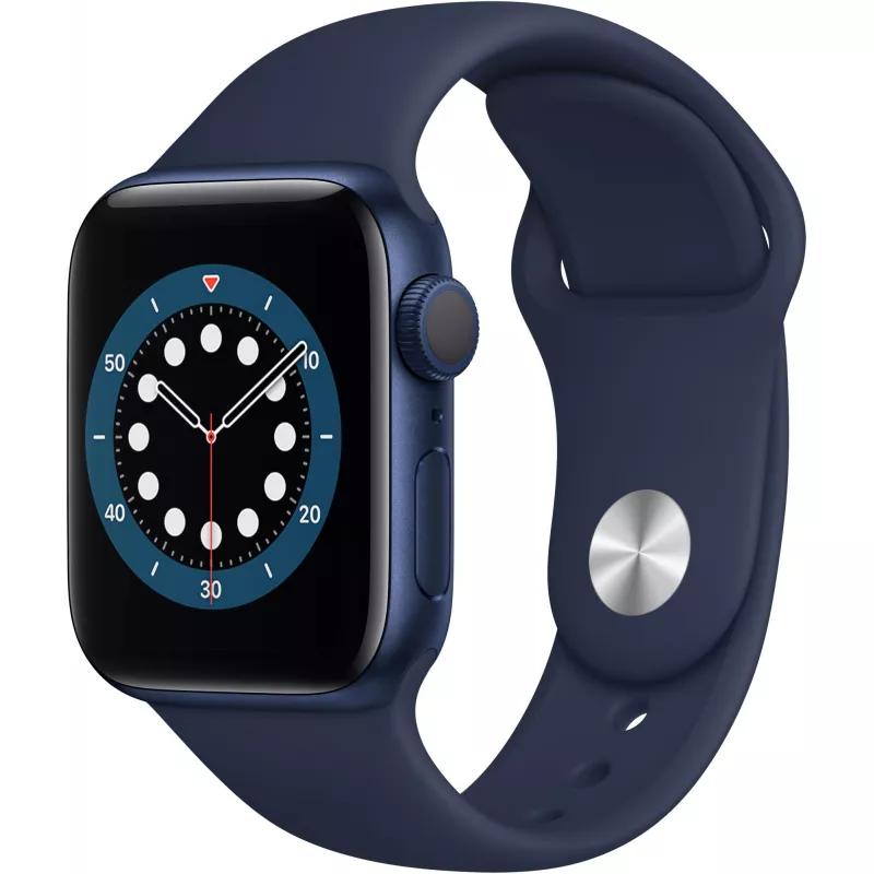 Apple Watch Series 6 40mm Blue Aluminum Case with Deep Navy Sport Band Б/У (Нормальное состояние)
