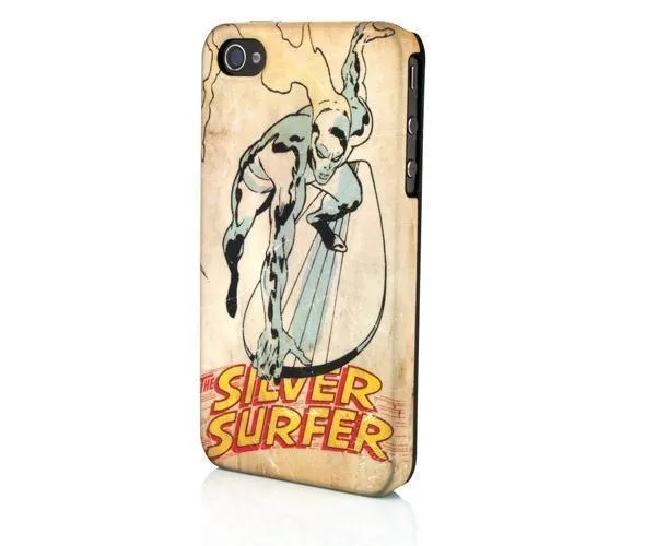 фото Чехол-накладка Marvel Silver Surfer Nosegrab для Apple iPhone 4/4S пластик (серый)