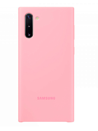 Чехол-накладка Samsung Silicone Cover для Galaxy Note 10 силикон (розовый) (EF-PN970TPEGRU)