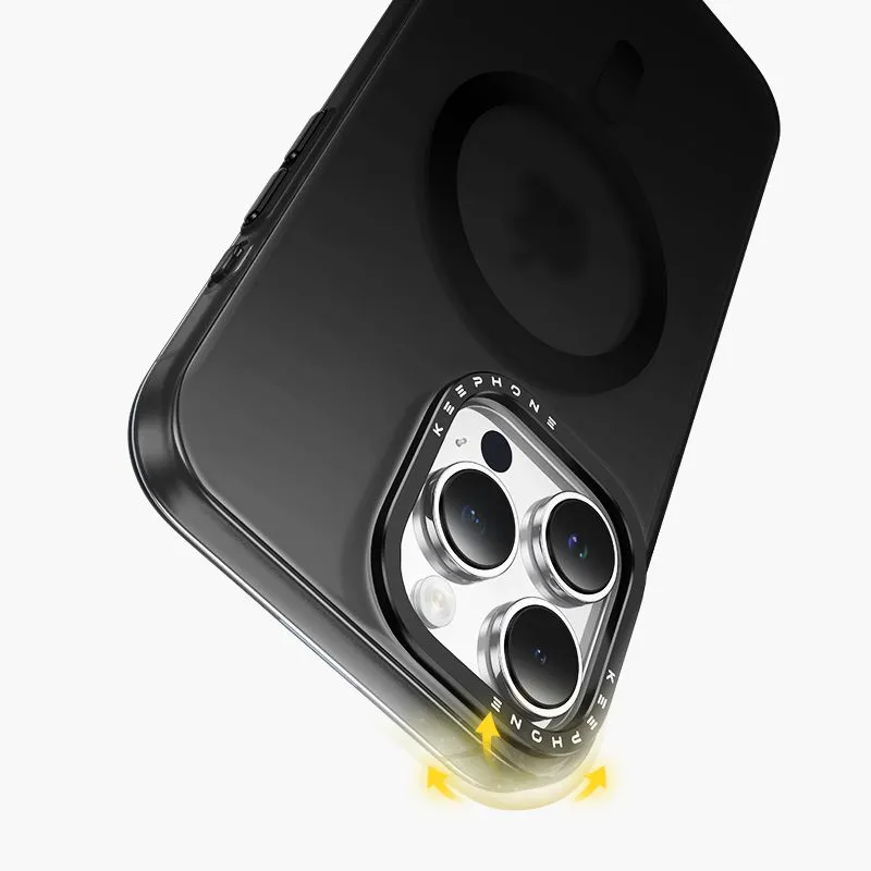 фото Чехол-накладка Keephone Magnet Pro для Apple iPhone 15 Pro Max пластиковый (прозрачный)