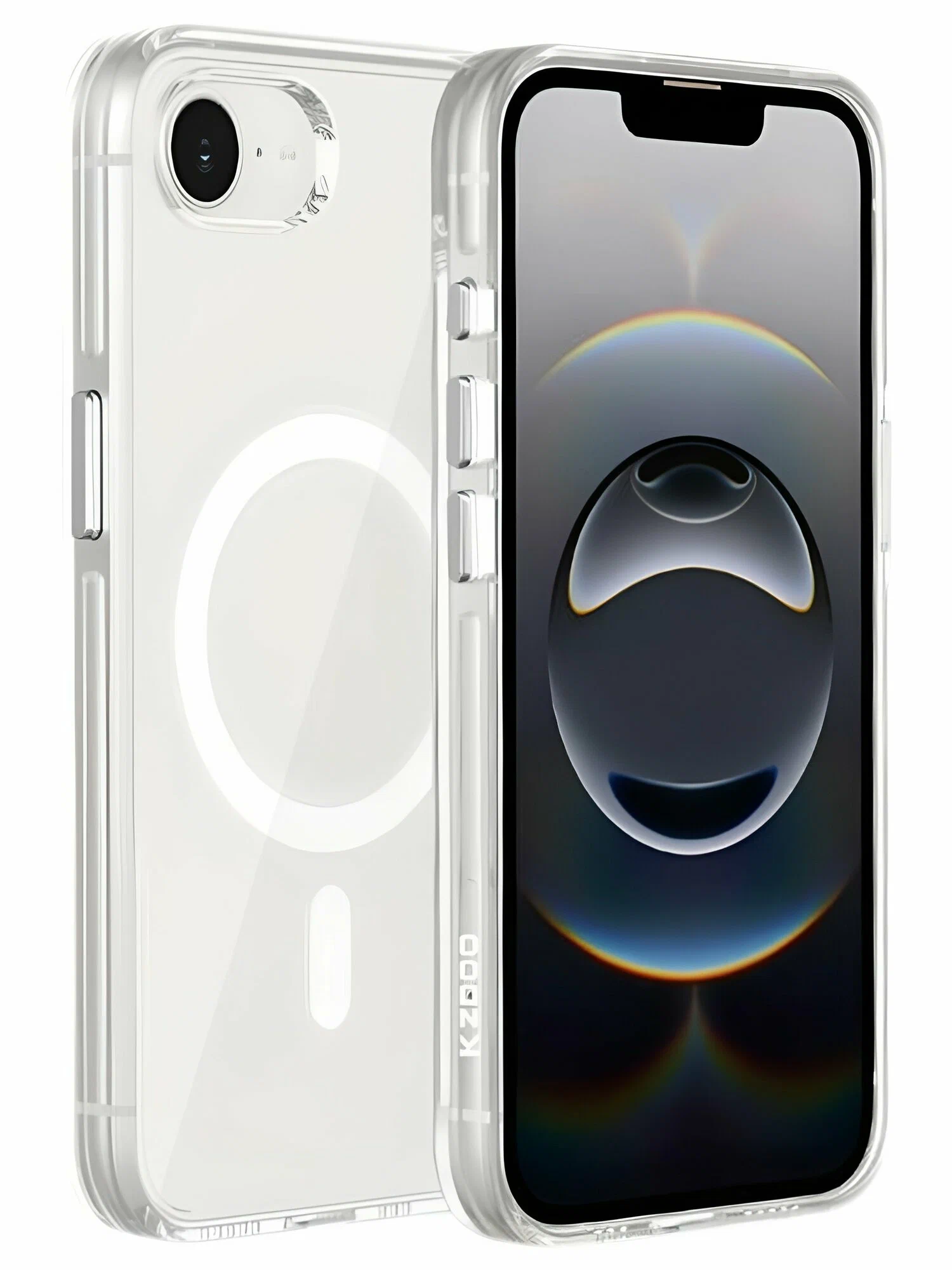 фото Чехол-накладка Kzdoo Iceguard Magsafe для iPhone 16e пластиковый (прозрачный)