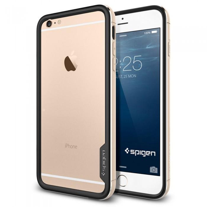 фото Чехол-бампер Spigen Neo Hybrid EX Metal для Apple iPhone 6 Plus/6S Plus (Champagne Gold) SGP11192