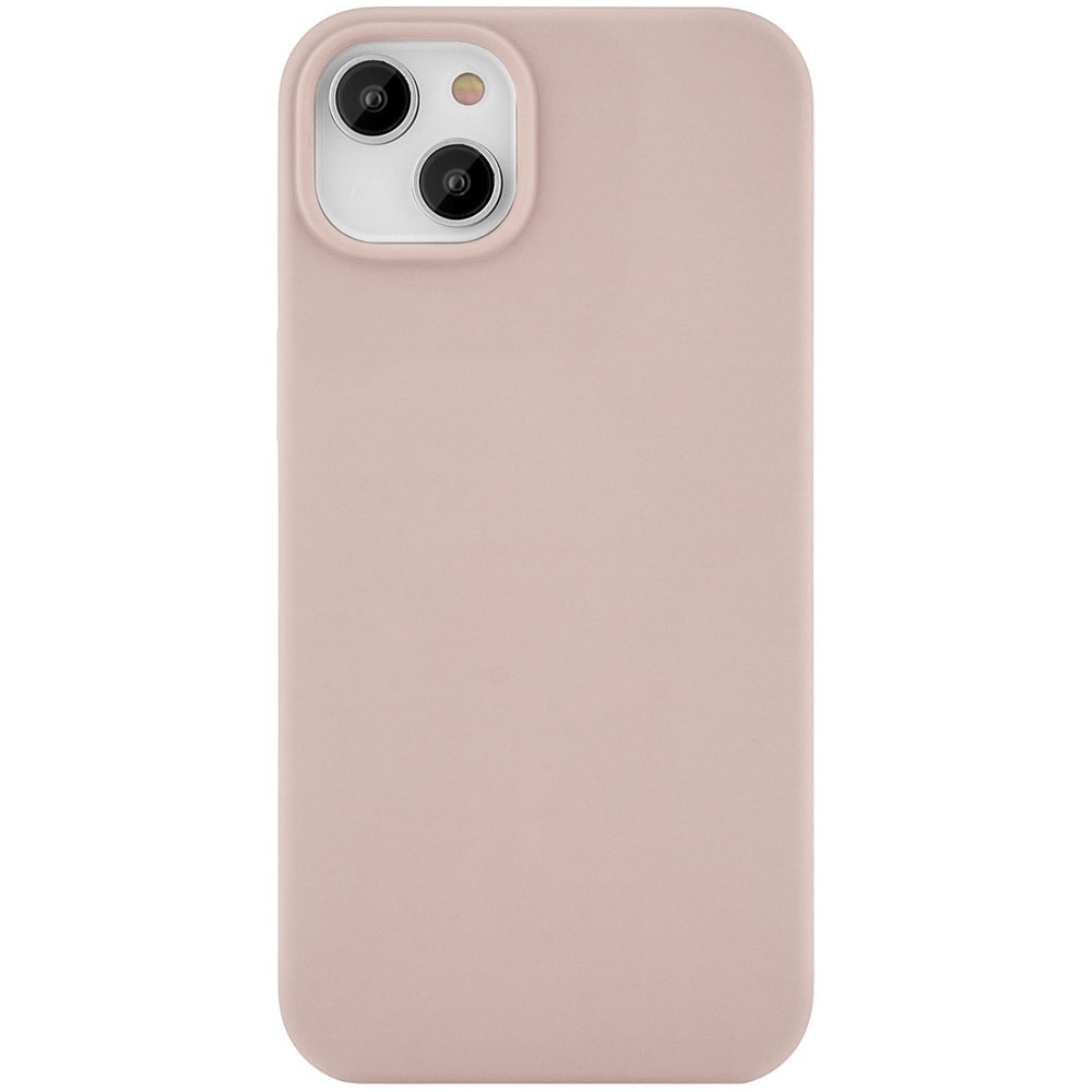 фото Чехол-накладка Silicone Case Series для Apple iPhone 15 Pro (лилово-бежевый)