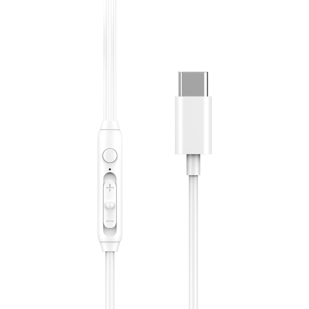 фото Проводная стерео-гарнитура WIWU Earbuds EB314 Type-C (белый)