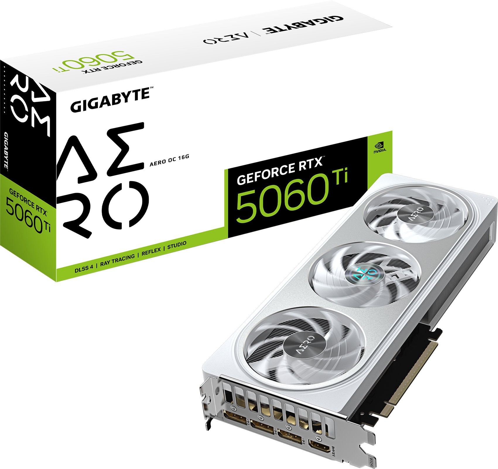 Видеокарта Gigabyte (GV-N506TAERO OC-16GD) GeForce RTX 5060 Ti 16GB AERO OC