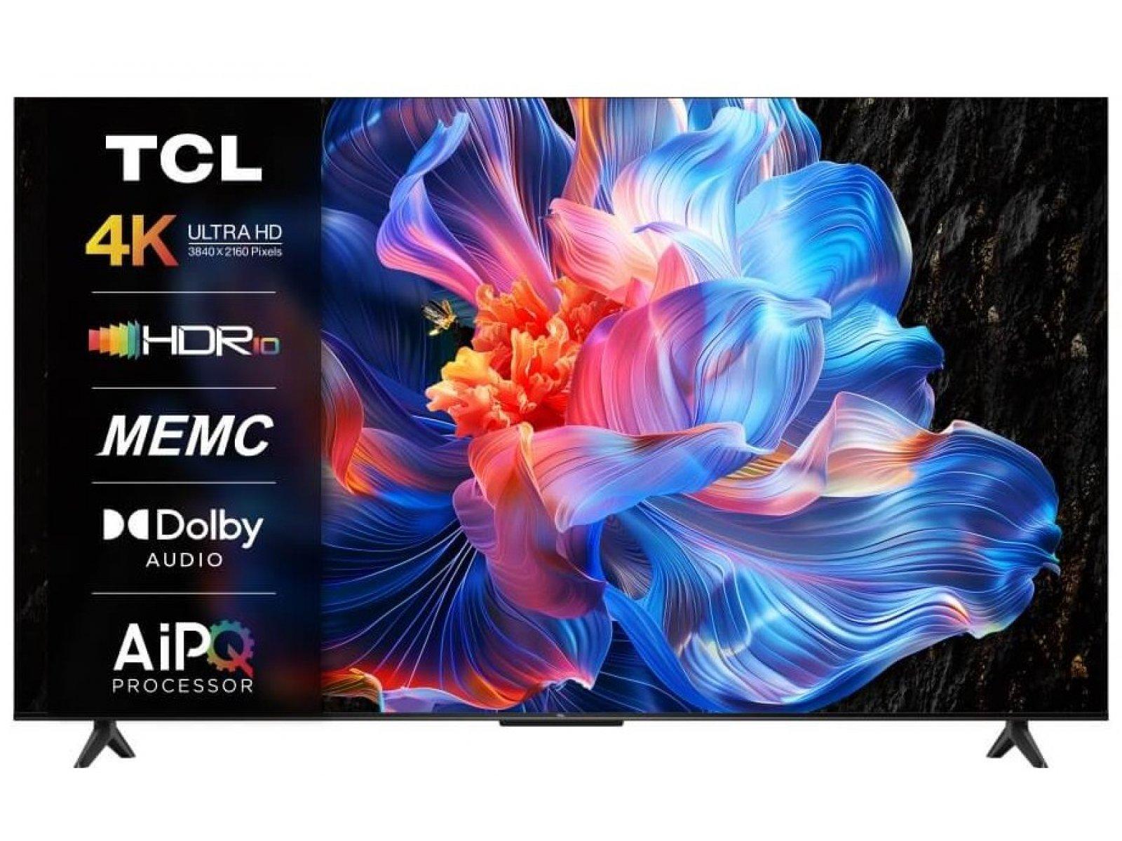 Телевизор TCL 75P6K, 75", DLED 4K UHD, 60 Гц, Smart TV (Google TV)