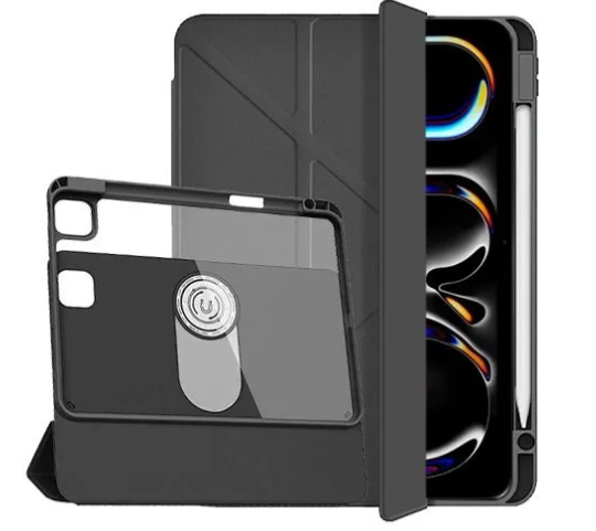 Чехол-книжка WIWU 360° Rotation Magnetic Protection Case для Apple iPad Air 13 (2024)/Air 13 (2025) (полиуретан с подставкой) (черный)
