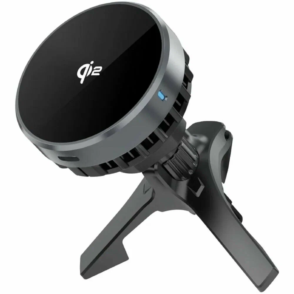 Автомобильный держатель Wiwu CH-319 Qi2.0 15W в воздуховод для смартфона (Black)