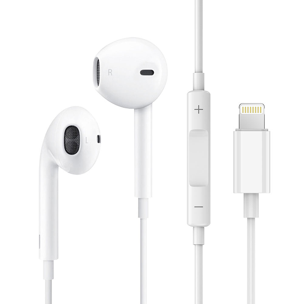 фото Проводная стерео-гарнитура Deppa (44214) Stereo Air Lightning (белый)