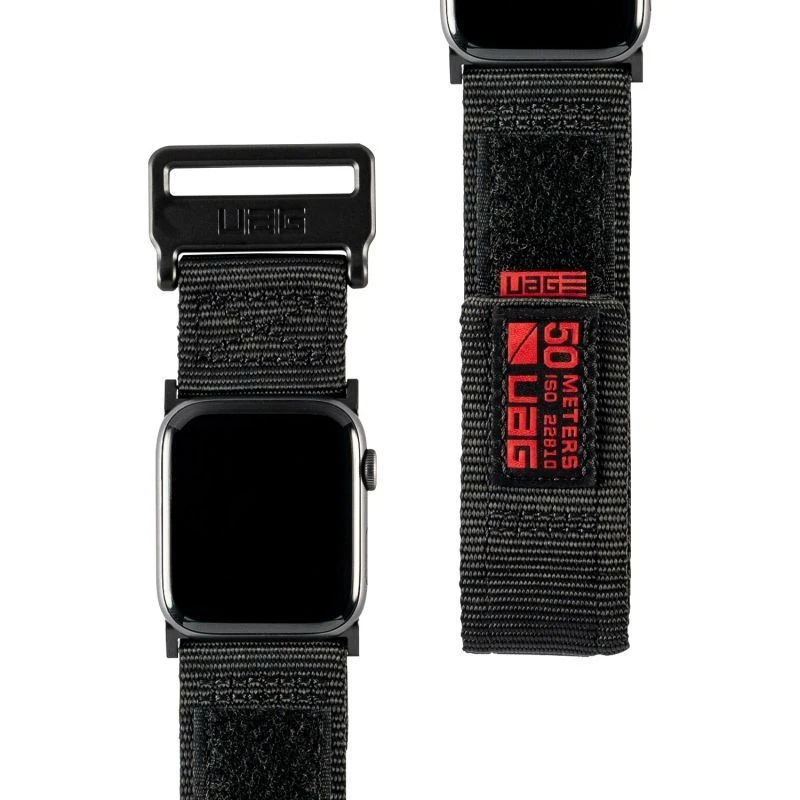 Ремешок UAG Aktive Strap для Apple Watch 42444549mm нейлон черный 5400₽