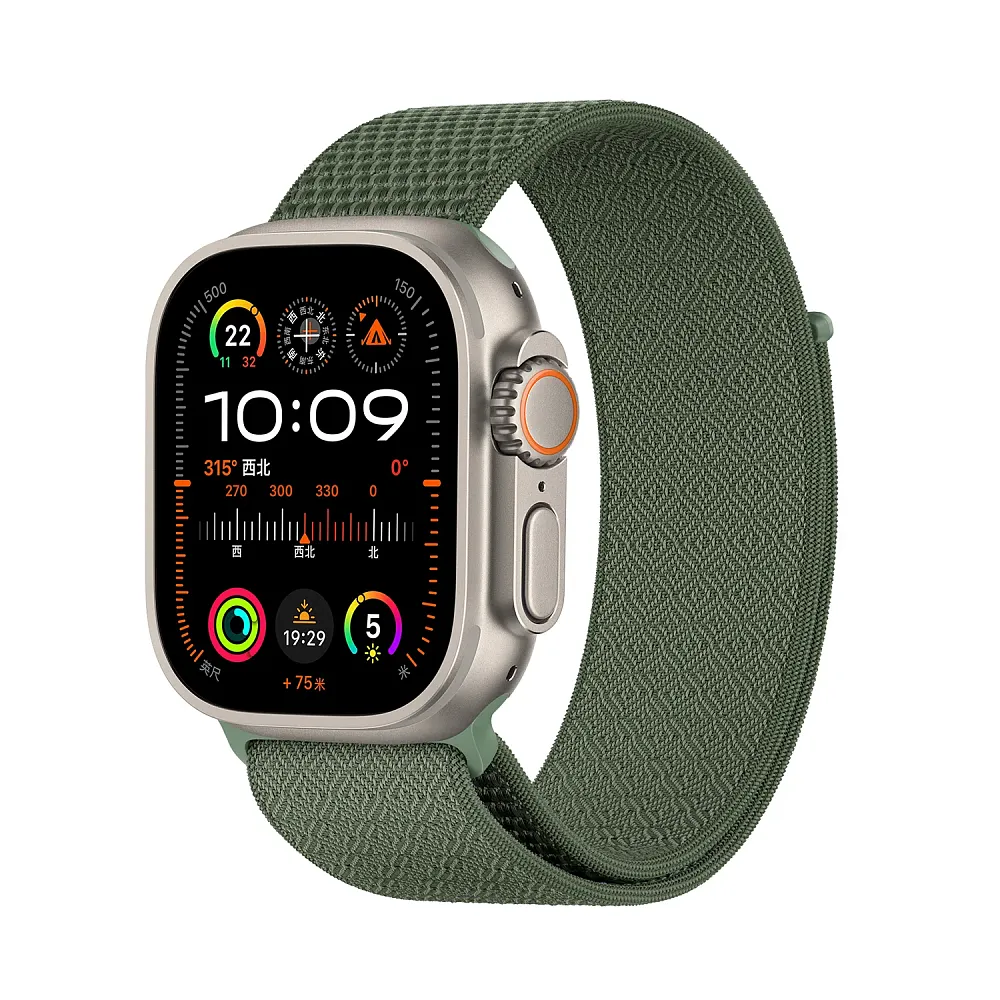фото Ремешок WiWU CloudFelx для Apple Watch 44/45/46/49mm нейлон (WB501) (зеленый)