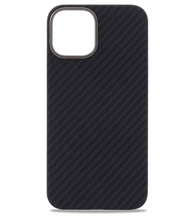 фото Чехол-накладка K-Doo Kevlar Case для iPhone 14 Plus карбоновый (черно-серый в полоску)