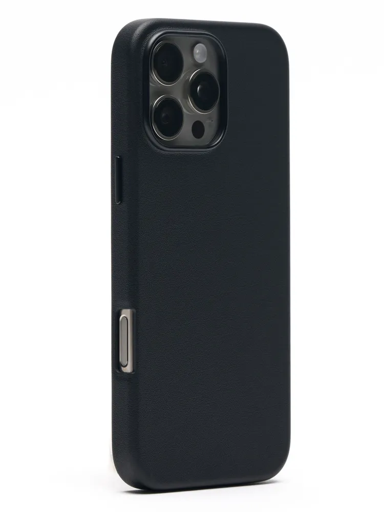 фото Чехол-накладка Kzdoo Mag Noble Collection MagSafe для Apple iPhone 16 Pro Max искусcтвенная кожа (черный)