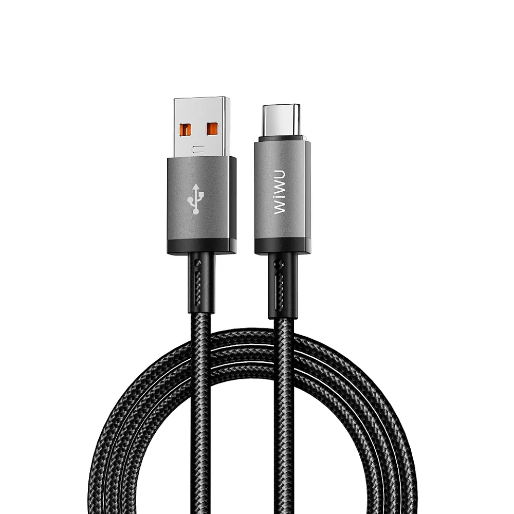 Кабель WiWU Titanlink USB/Type-C 3A 1.0м (Wi-C054) (черный)