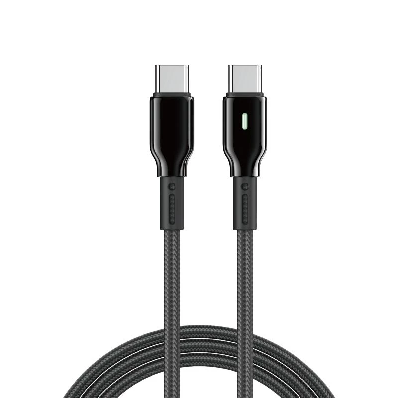 фото Кабель WIWU Drualink Type-C/Type-C (Wi-C075) 1м (черный)