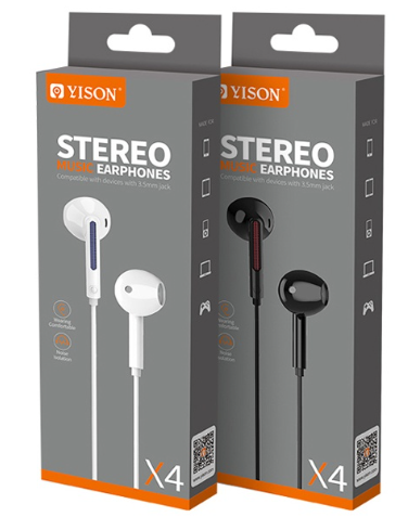 фото Проводная стерео-гарнитура YISON X4 3.5mm (белый)