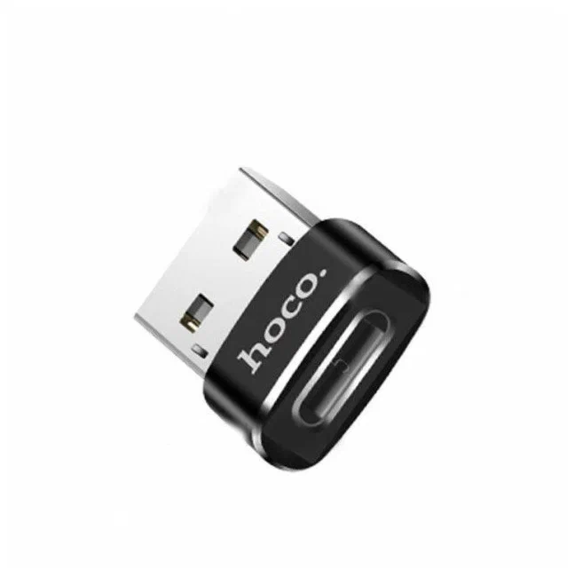 фото Адаптер Hoco UA6 USB 2.0/Type-C (черный)