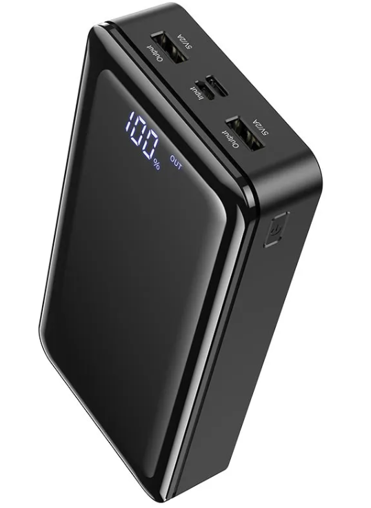Внешний аккумулятор Borofone BJ8 30000mAh 2.0A USBx2/Type-C/Micro USB (черный)