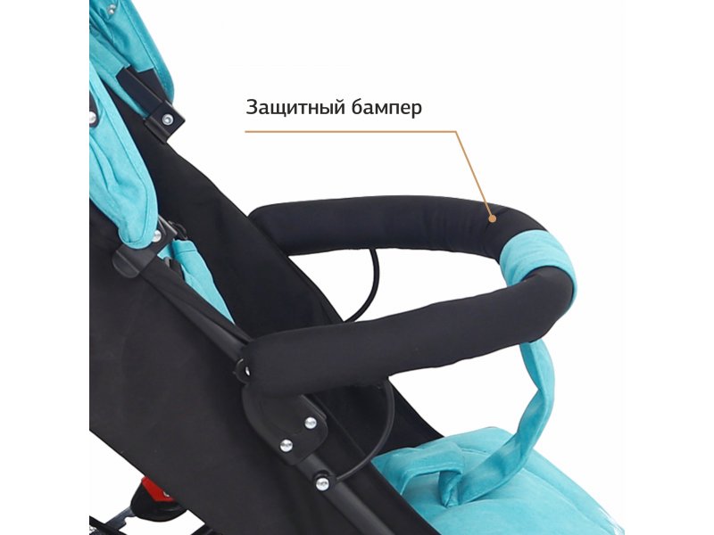 Коляска детская прогулочная Zlatek Discovery ZLK20304 (черный/голубой) уценка