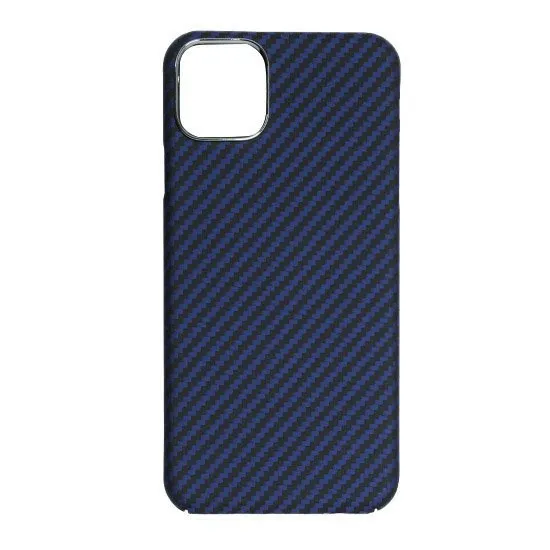 фото Чехол-накладка K-Doo Kevlar Case для iPhone 13 Pro Max карбоновый (черно-синий в полоску)