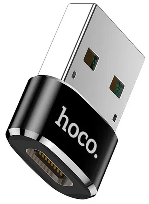 фото Адаптер Hoco UA6 USB 2.0/Type-C (черный)