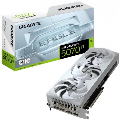 Видеокарта Gigabyte (GV-N507TEAGLEOC ICE-16GD) GeForce RTX 5070 Ti 16GB EAGLE ICE SFF OC