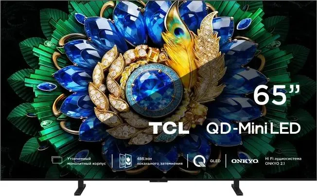 Телевизор TCL 65A400M, 65", Mini LED 4K UHD, 144 Гц, Smart TV (Google TV)
