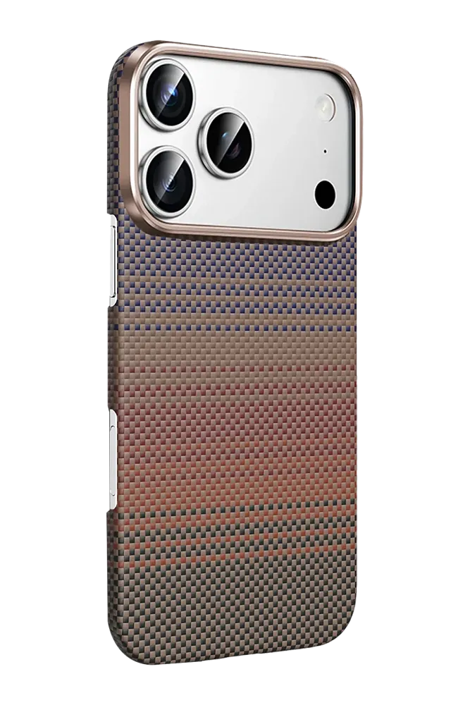фото Чехол-накладка Keephone Kevlar MagSafe для Apple iPhone 17 Pro кевлар (арамид) Sunset