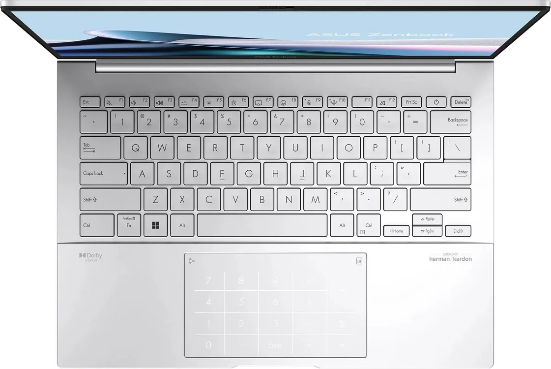 Ноутбук ASUS Zenbook UX3405CA-ST1352 (14" OLED, Intel Core Ultra 7 255H, 32Gb, 512Gb SSD, Intel Arc, noOS) (Серебристый) — фото 4