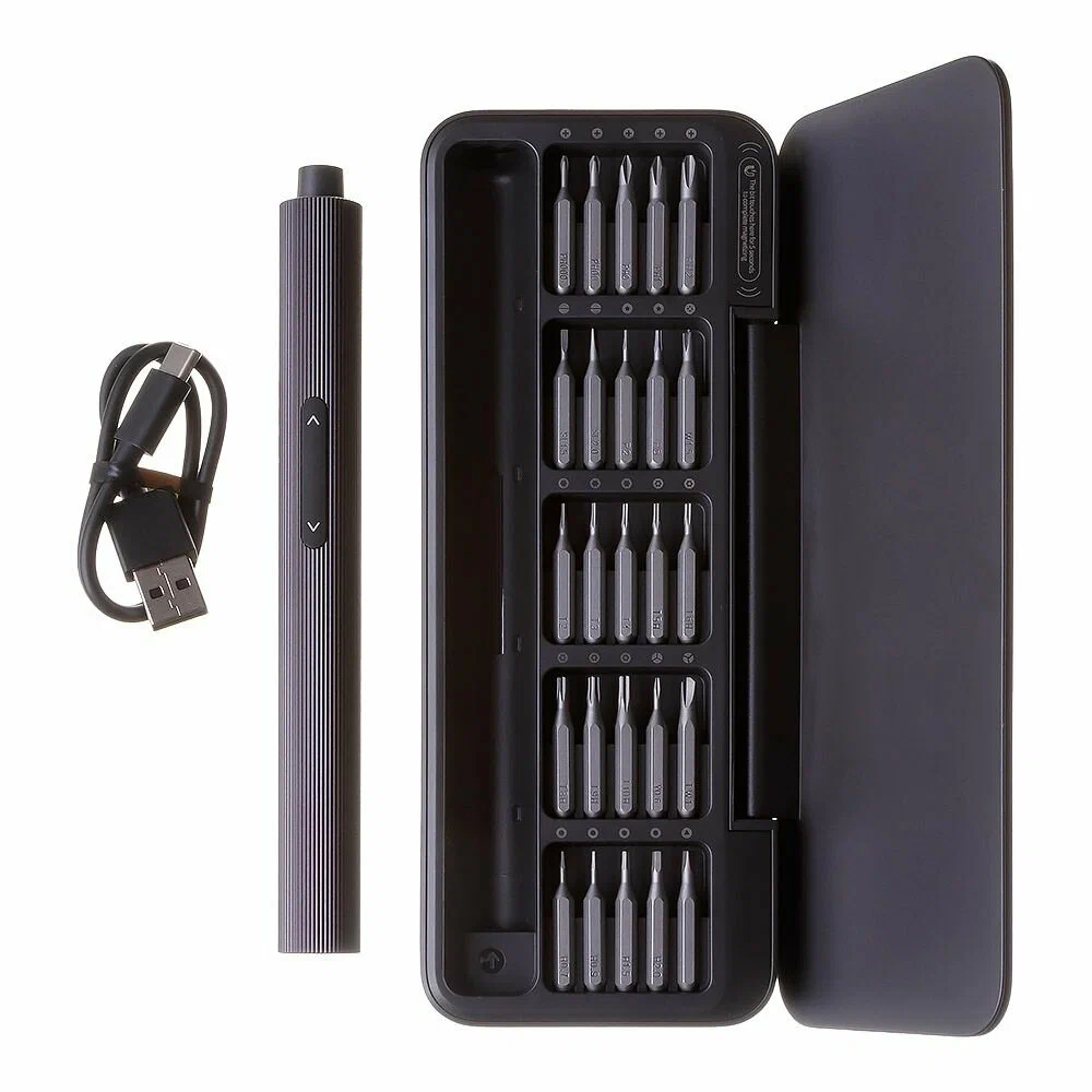 Электрическая отвертка Xiaomi Hoto Electric Screwdriver Set 25 в 1 (QWLSD010) (черный)