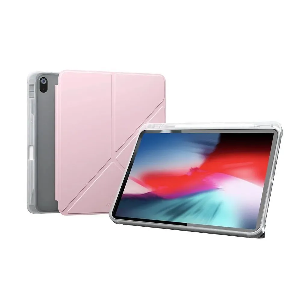 фото Чехол-книжка WIWU Classic III Case для Apple iPad Pro 11 (2024) (полиуретан с подставкой) (GF-003) (розовый)
