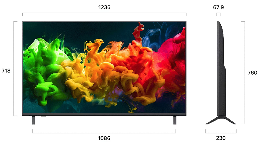 Телевизор LG 55QNED80B6B.ARUG, 55", Mini LED 4K UHD, 60 Гц, Smart TV (webOS) — фото 4