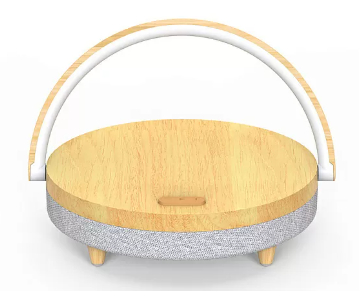 Настольная лампа Xiaomi Ezvalo Wireless Charging Lamp с функцией беспроводной зарядки и колонки Wood pattern (LYYD01) (коричневый)