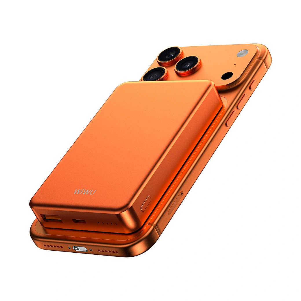 фото Внешний аккумулятор WiWU Ultra Thin Magnetic 10000 mAh 20W (P15-1) (оранжевый)
