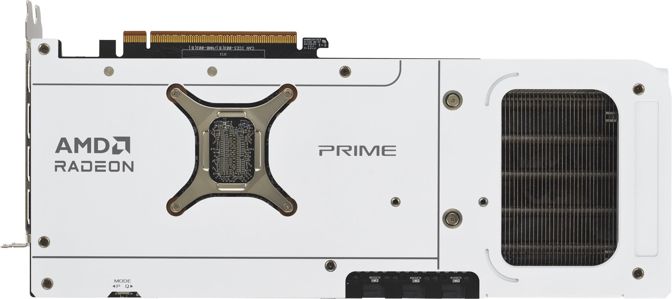 Видеокарта ASUS (PRIME-RX9070XT-O16G-WHITE) Radeon RX 9070 XT 16GB PRIME OC WHITE (90YV0L75-M0NA00)