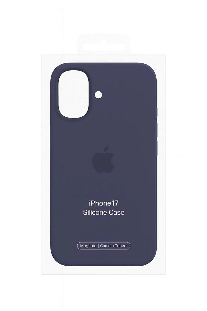 Чехол-накладка Silicone Case with MagSafeCamera Control для iPhone 17 Midnight 2200₽