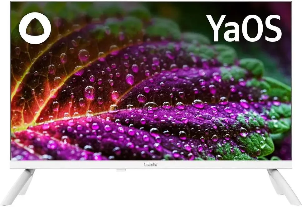 Телевизор BBK 24LEX-7245/TS2C (W), 24", LED HD, 60 Гц, Smart TV (Яндекс ТВ), белый