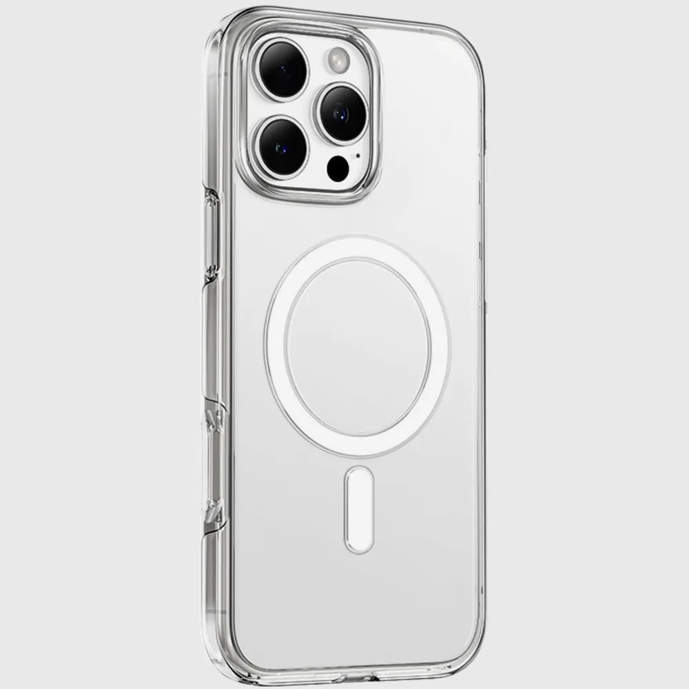 фото Чехол-накладка Keephone Hibrid Pro MagSafe для Apple iPhone 16 Pro пластиковый (прозрачный)
