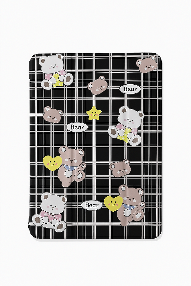 Чехол-книжка Mosbros Bear для Apple iPad Air 4/5 и Air 11 (2024/2025), с подставкой и отделением под стилус (черный)