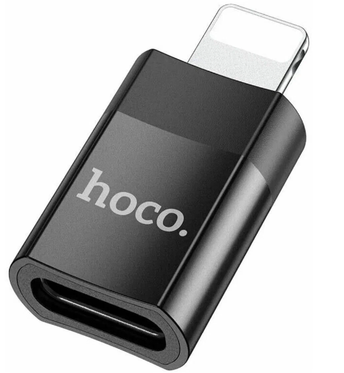 фото Адаптер Hoco UA17 Lightning/USB 2.0 (Black)