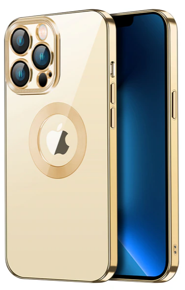 фото Чехол-накладка Fashion Case Magsafe для Apple iPhone 14 Pro Max пластиковый (золотая рамка)