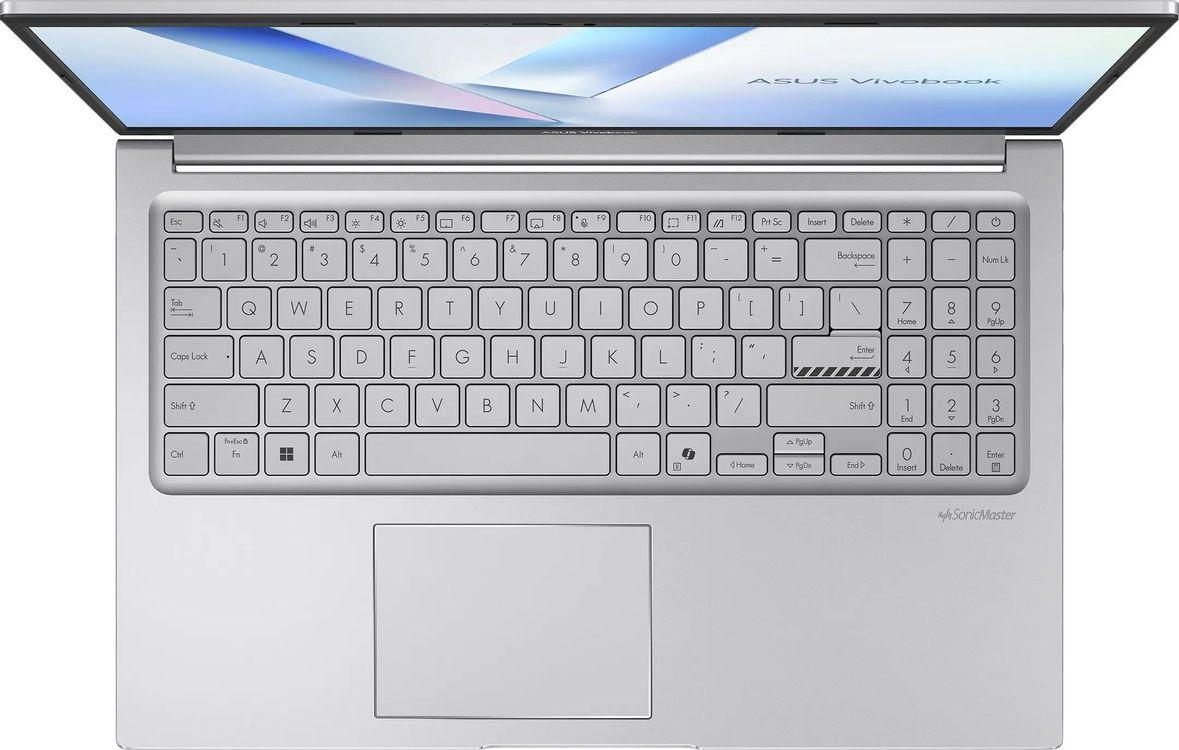 Ноутбук ASUS VivoBook 16 M1605NAQ-MB123 (16" IPS, AMD Ryzen 5 150, 16Gb, 512Gb SSD, AMD Radeon 660M, noOS) (Серебристый) — фото 4