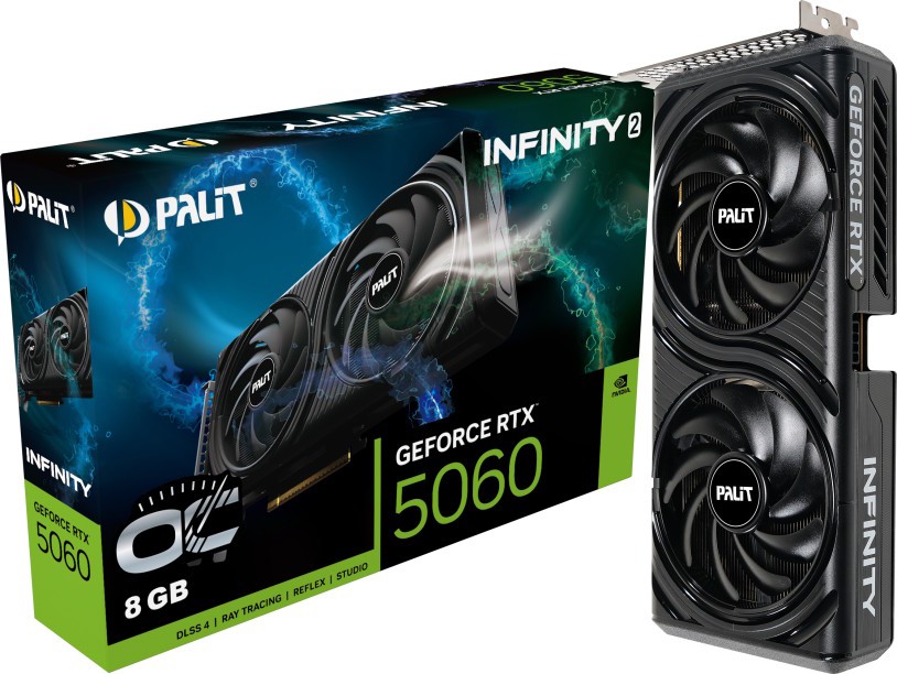Видеокарта Palit (NE75060V19P1-GB2063L) GeForce RTX 5060 8GB INFINITY 2 OC