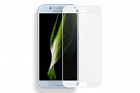 фото Защитное стекло Glass PRO (Full) Screen для Samsung Galaxy A3 (2017) SM-A320 цветное (белая рамка)