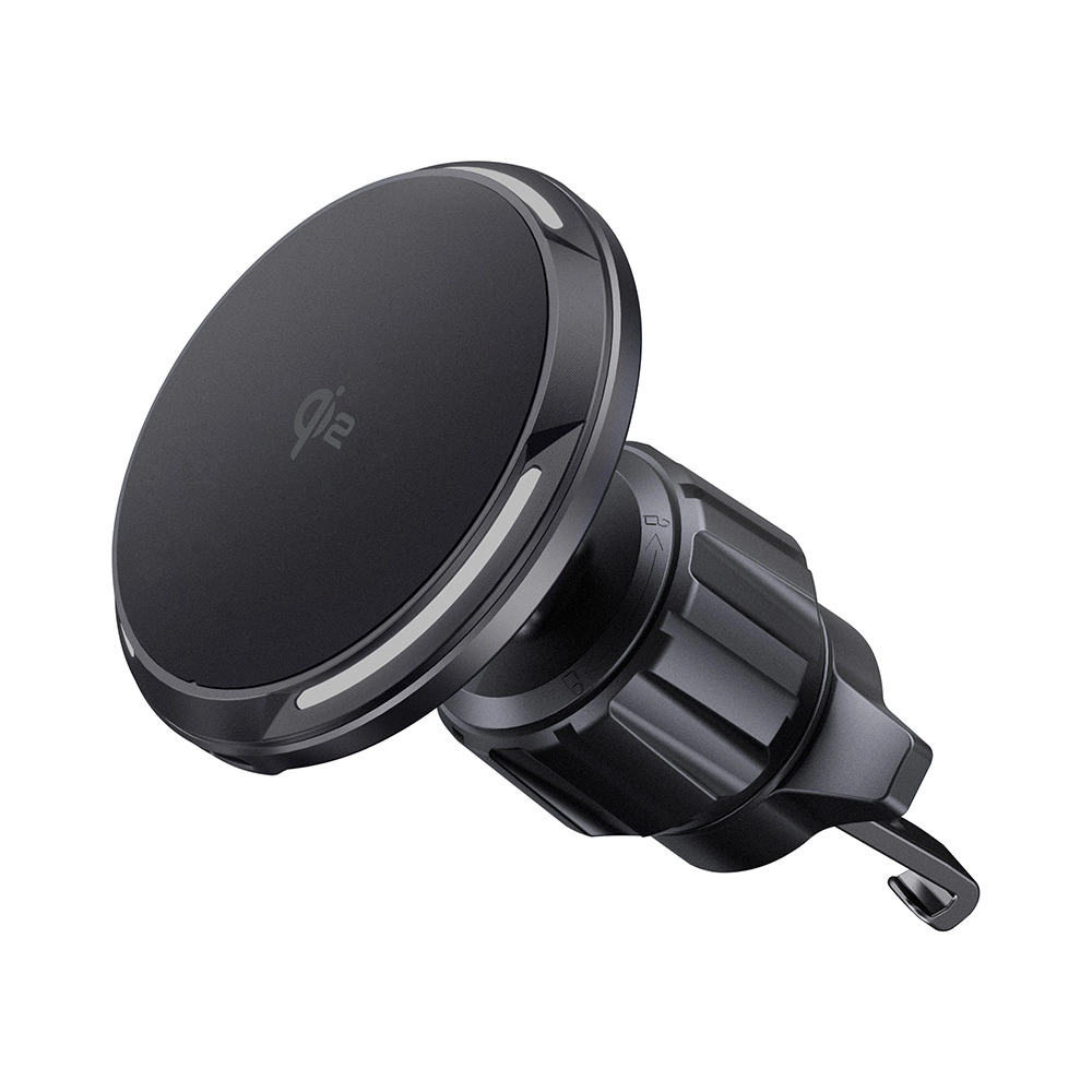 Автомобильный держатель Deppa (55212) MageSafe QI2 Flex для смартфона в воздуховод 15W (черный)